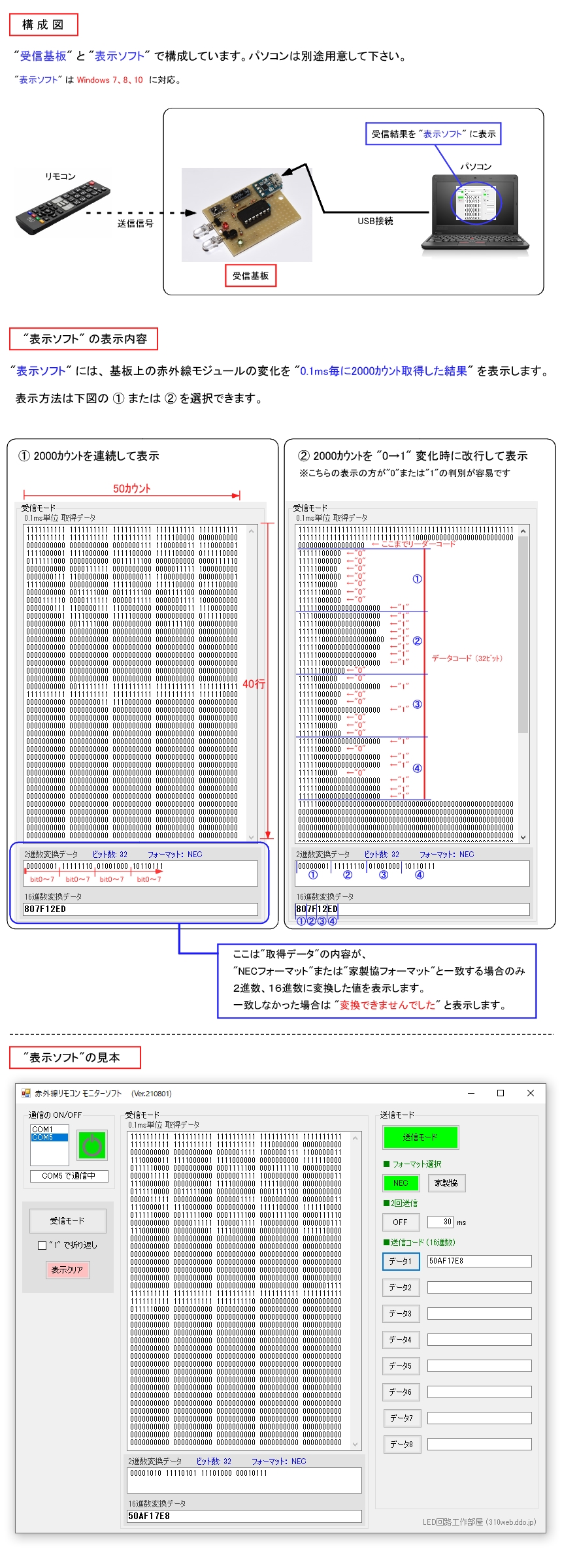 赤外線リモコンの作り方